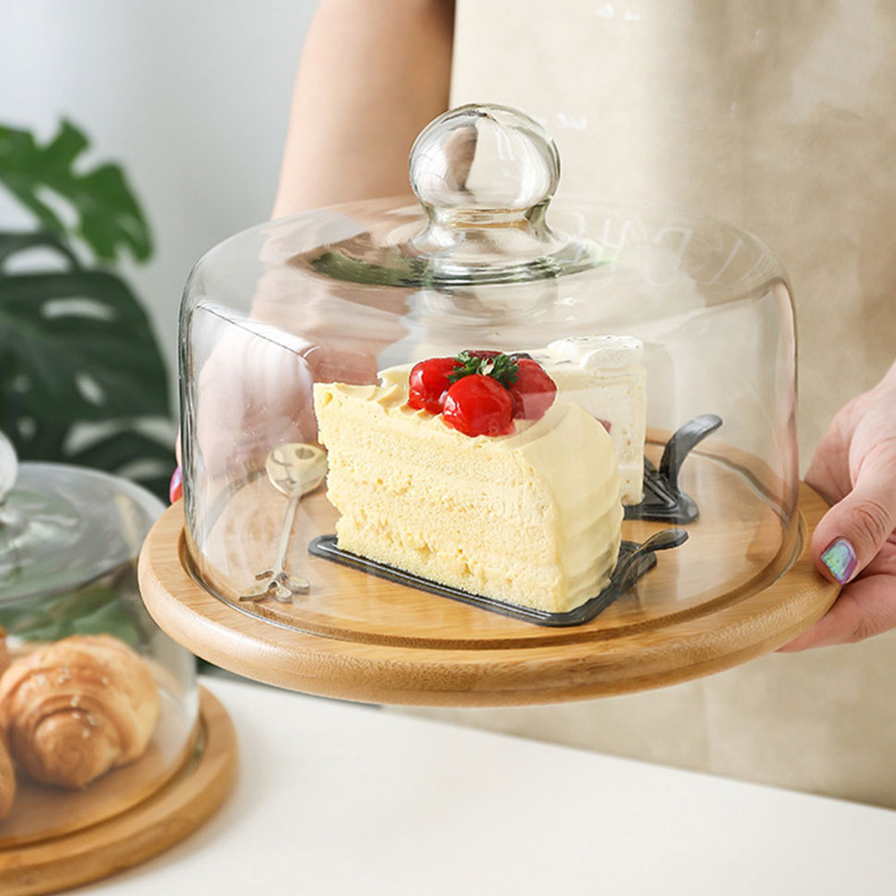 18Cm Clear Glass Dessert Dome  - đánh giá và giá Plastic Dome Clear