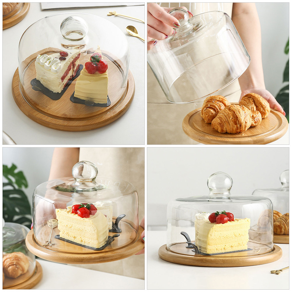 18Cm Clear Glass Dessert Dome  - đánh giá và giá Plastic Dome Clear