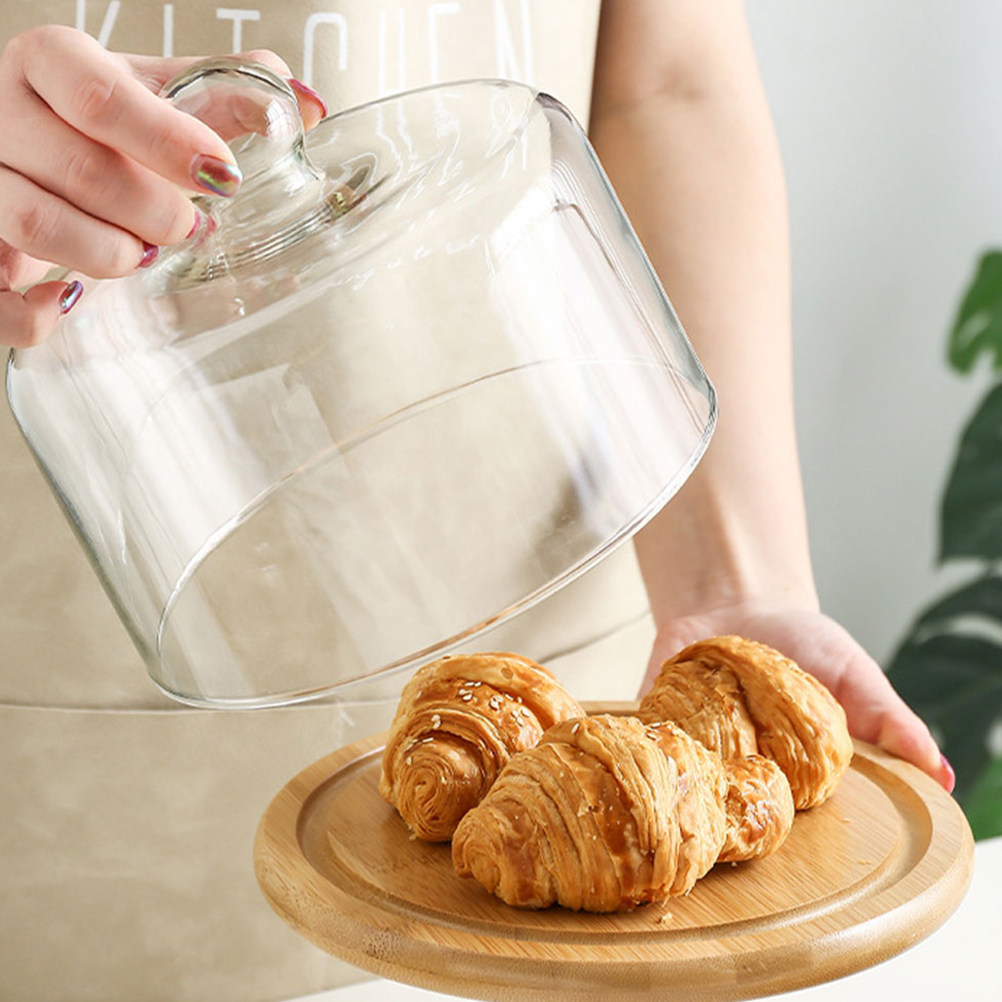 18Cm Clear Glass Dessert Dome  - đánh giá và giá Plastic Dome Clear